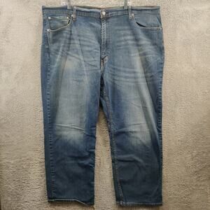 Levi’s Jeans Men’s Blue Straight Fit Medium Wash Denim Casual Pants Large